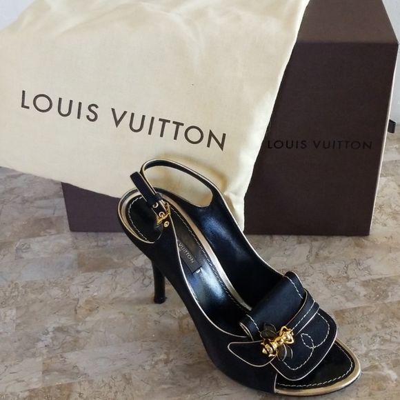 *Host Pick*Authentic Louis Vuitton Bumblebee Heels - Picture 1 of 8